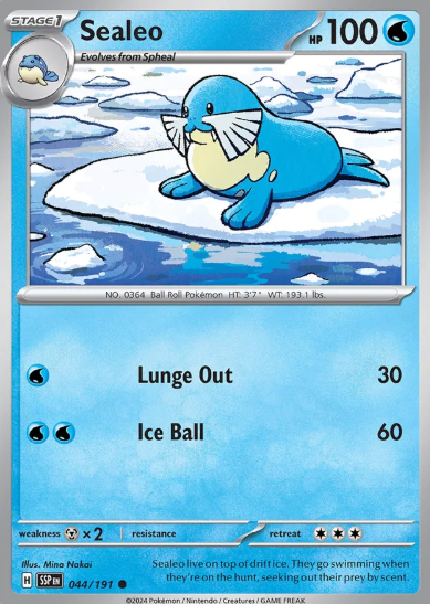 #044 Sealeo Surging Sparks