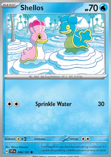 #046 Shellos Surging Sparks