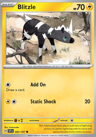 #062 Blitzle Surging Sparks