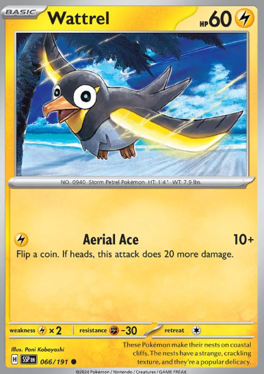 #066 Wattrel Surging Sparks