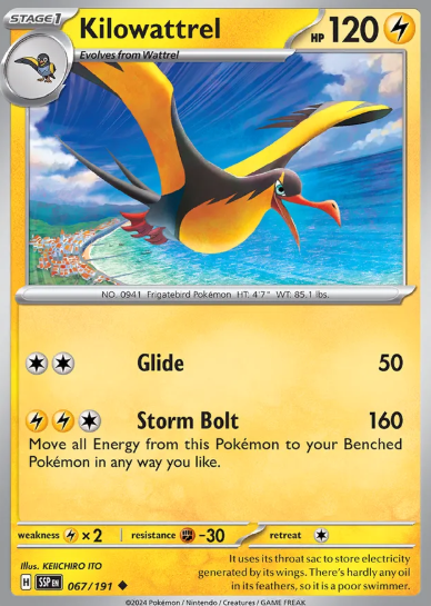 #067 Kilowattrel Surging Sparks