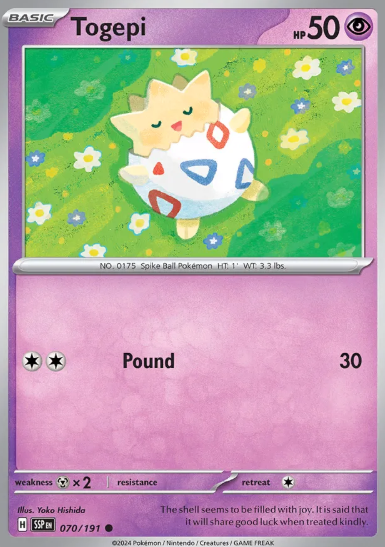 #070 Togepi Surging Sparks