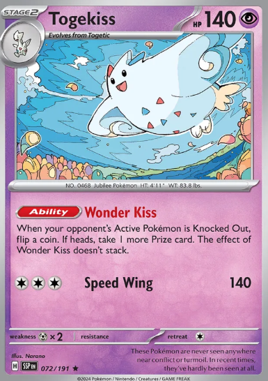 #072 Togekiss Surging Sparks