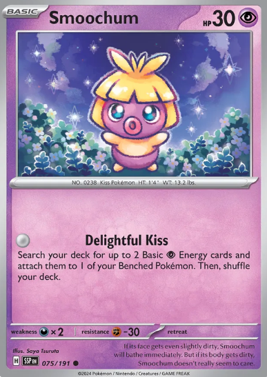 #075 Smoochum Surging Sparks