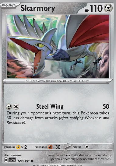 #124 Skarmory Surging Sparks