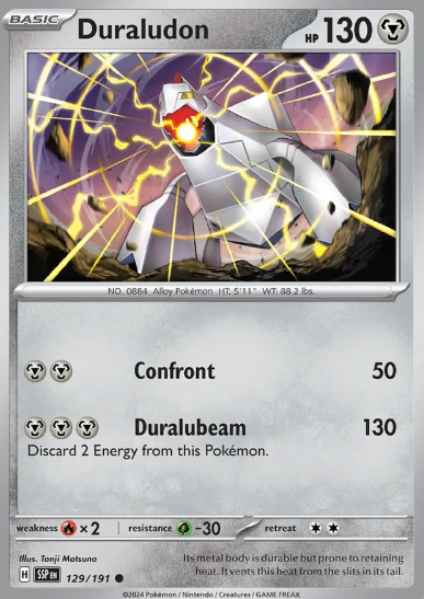 #129 Duraludon Surging Sparks