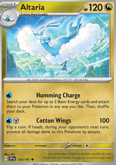 #134 Altaria Surging Sparks