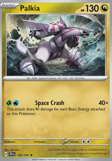 #136 Palkia Surging Sparks