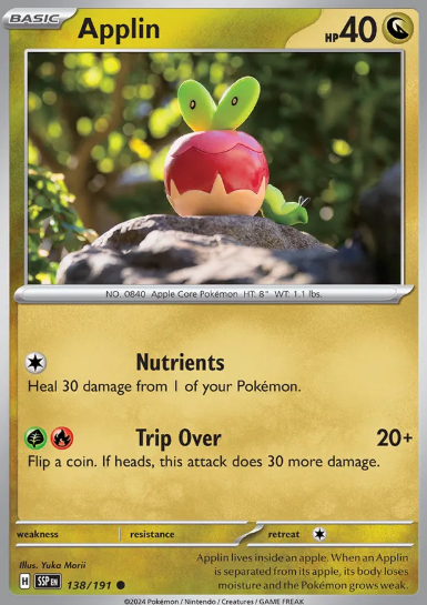 #138 Applin Surging Sparks