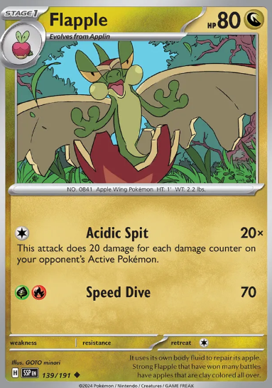 #139 Flapple Surging Sparks