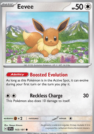 #143 Eevee Surging Sparks