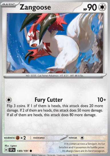 #149 Zangoose Surging Sparks