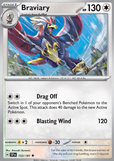 #153 Braviary Surging Sparks