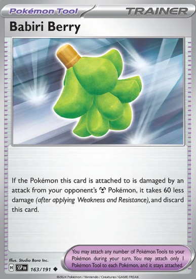 #163 Babiri Berry Surging Sparks