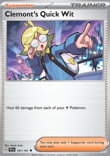 #167 Clemont's Quick Wit Surging Sparks