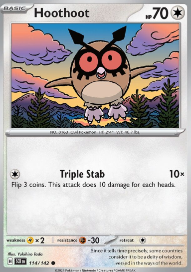 #114 Hoothoot Stellar Crown