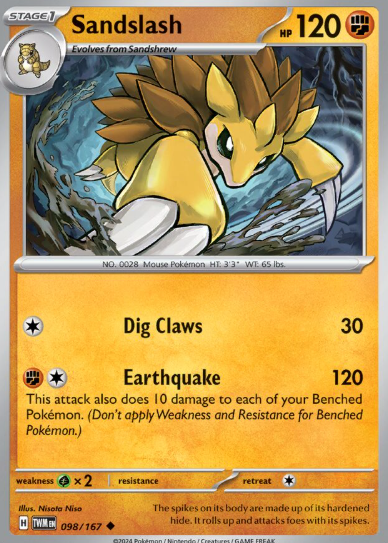 #098 Twilight Masquerade Sandslash