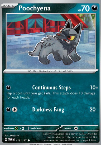 #113 Twilight Masquerade Poochyena