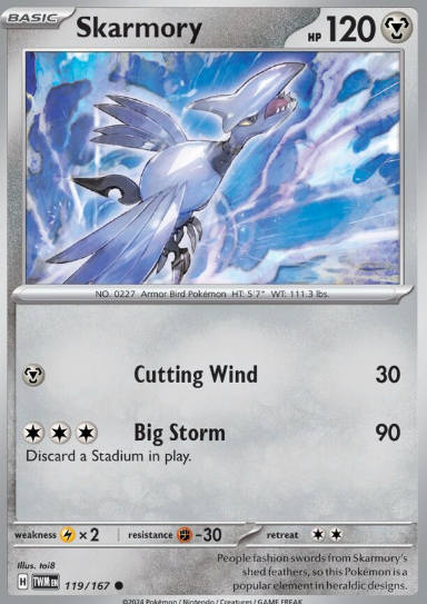 #119 Twilight Masquerade Skarmory