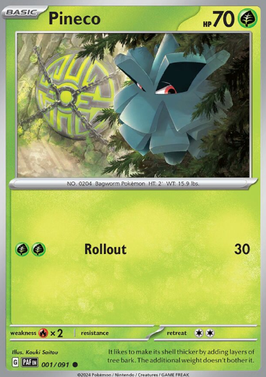 #001 Paldean Fates  Pineco