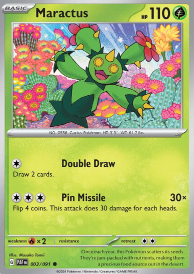 #003 Paldean Fates  Maractus