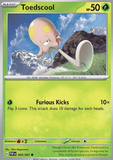 #004 Paldean Fates  Toedscool