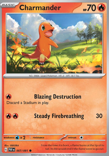#007 Paldean Fates Charmander