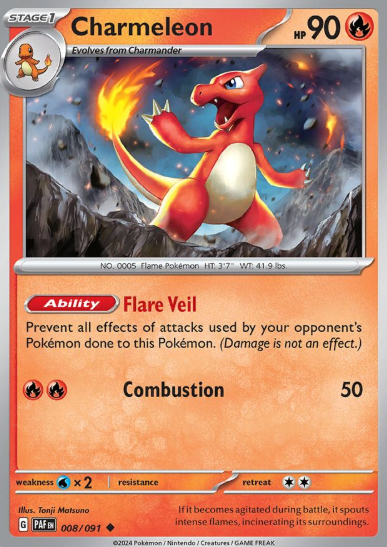 #008 Paldean Fates  Charmeleon