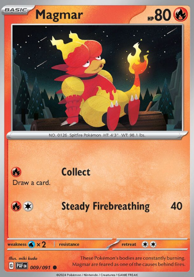 #009 Paldean Fates  Magmar
