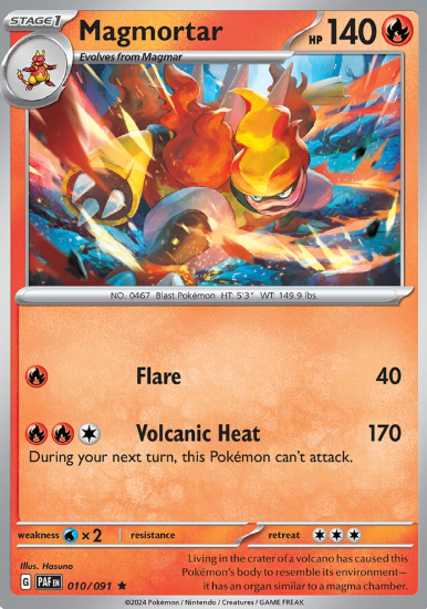 #010 Paldean Fates  Magmortar