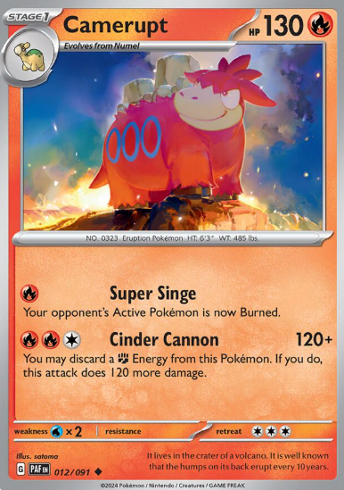#012 Paldean Fates  Camerupt