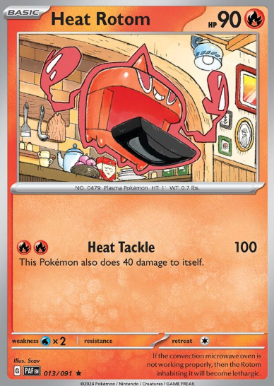#013 Paldean Fates  Heat Rotom