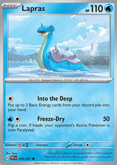 #016 Paldean Fates  Lapras