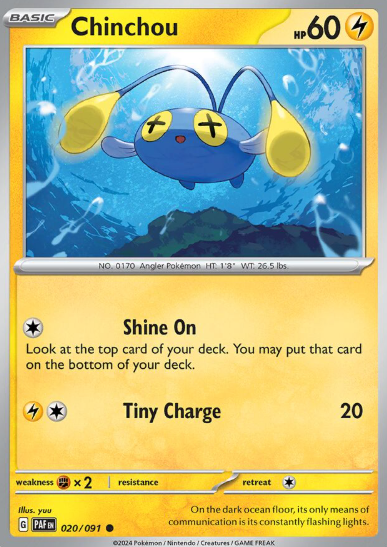 #020 Paldean Fates Chinchou