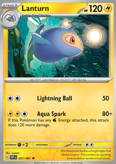 #021 Paldean Fates Lanturn
