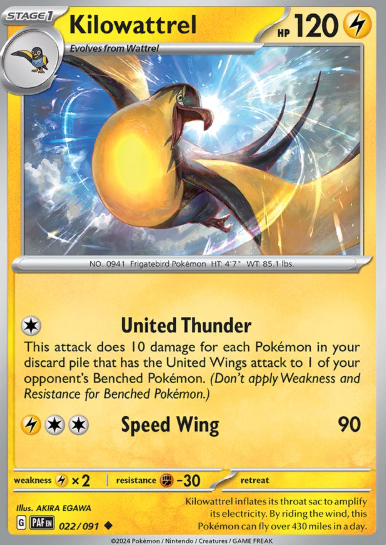 #022 Paldean Fates Kilowattrel