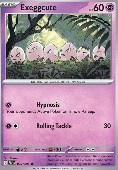 #023 Paldean Fates Exeggcute