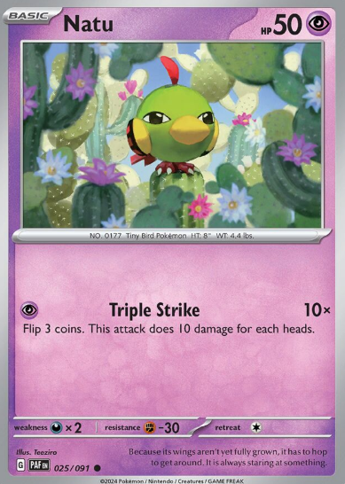 #025 Paldean Fates Natu