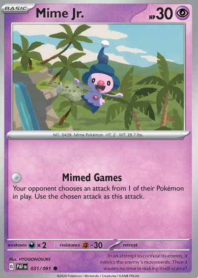 #031 Paldean Fates Mime Jr.