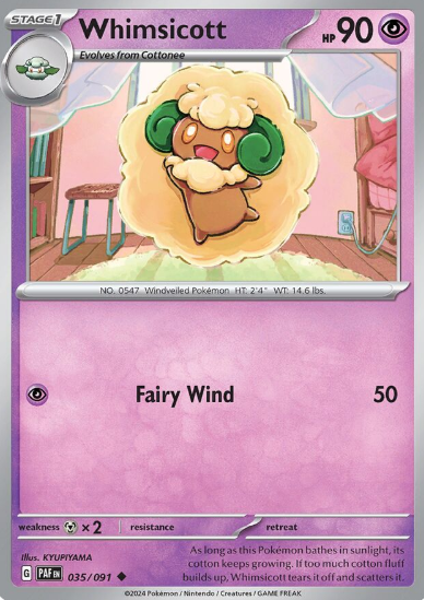 #035 Paldean Fates Whimsicott