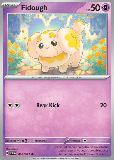 #038 Paldean Fates Fidough
