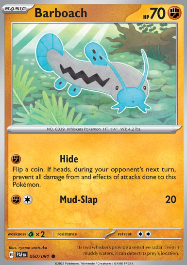 #050 Paldean Fates Barboach