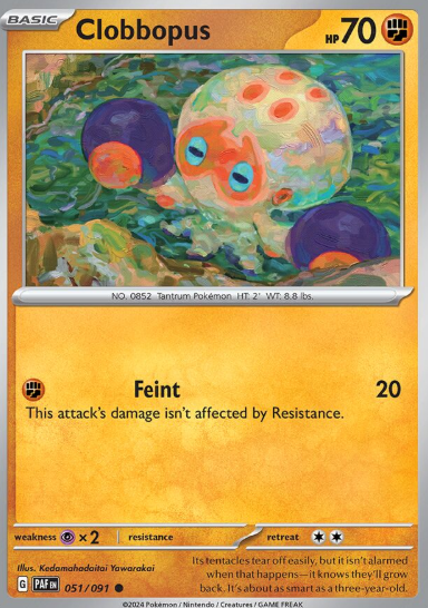 #051 Paldean Fates Clobbopus
