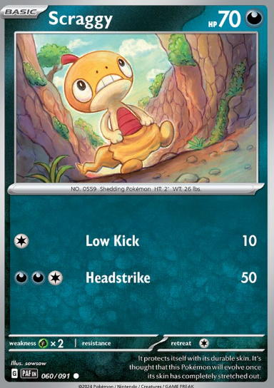 #060 Paldean Fates Scraggy