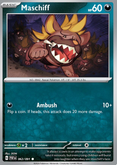 #062 Paldean Fates Maschiff