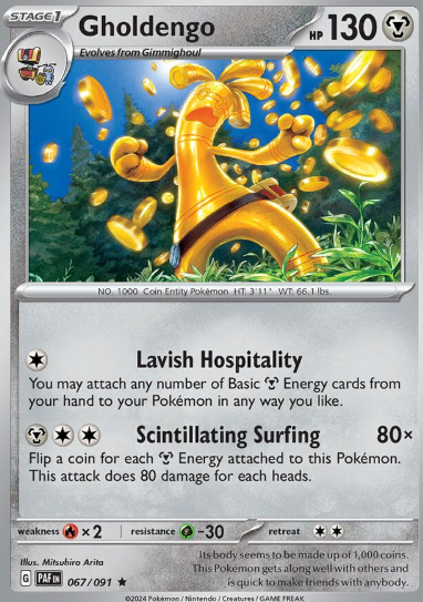 #067 Paldean Fates Gholdengo