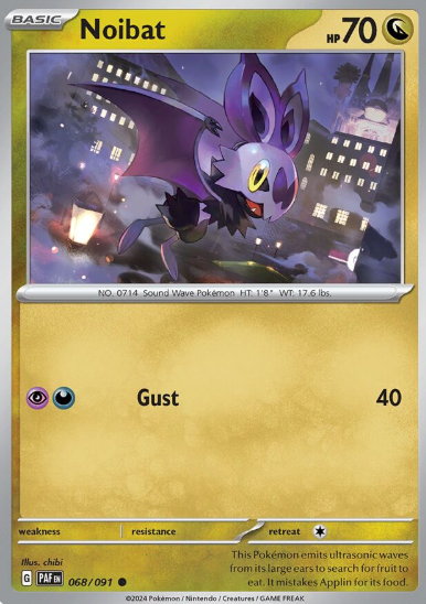 #068 Paldean Fates Noibat