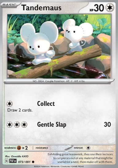 #073 Paldean Fates Tandemaus