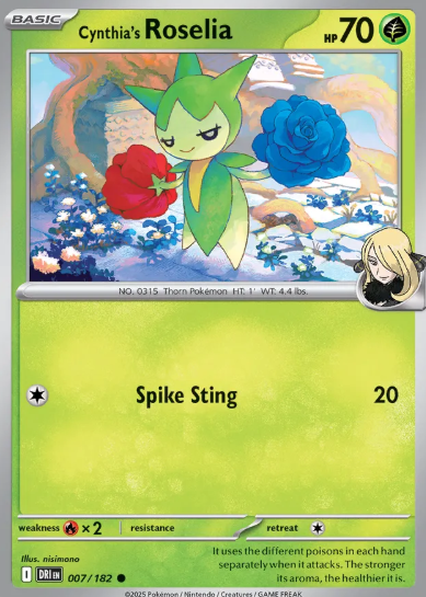 #007 Cynthia's Roselia Destined Rivals