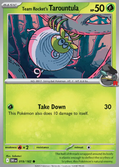 #018 Team Rockets Tarountula Destined Rivals